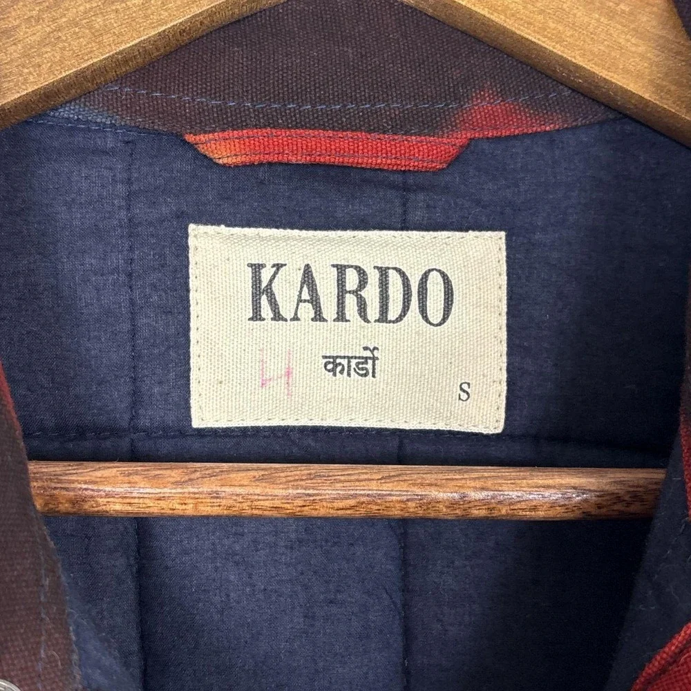 Kardo Hand-Dyed Quilted Cotton Shirt Jacket